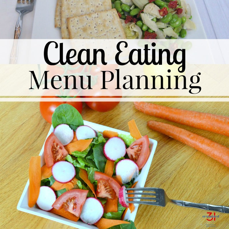 Printable Clean Eating Menu Planning Tips from the Organized 31 Shop.