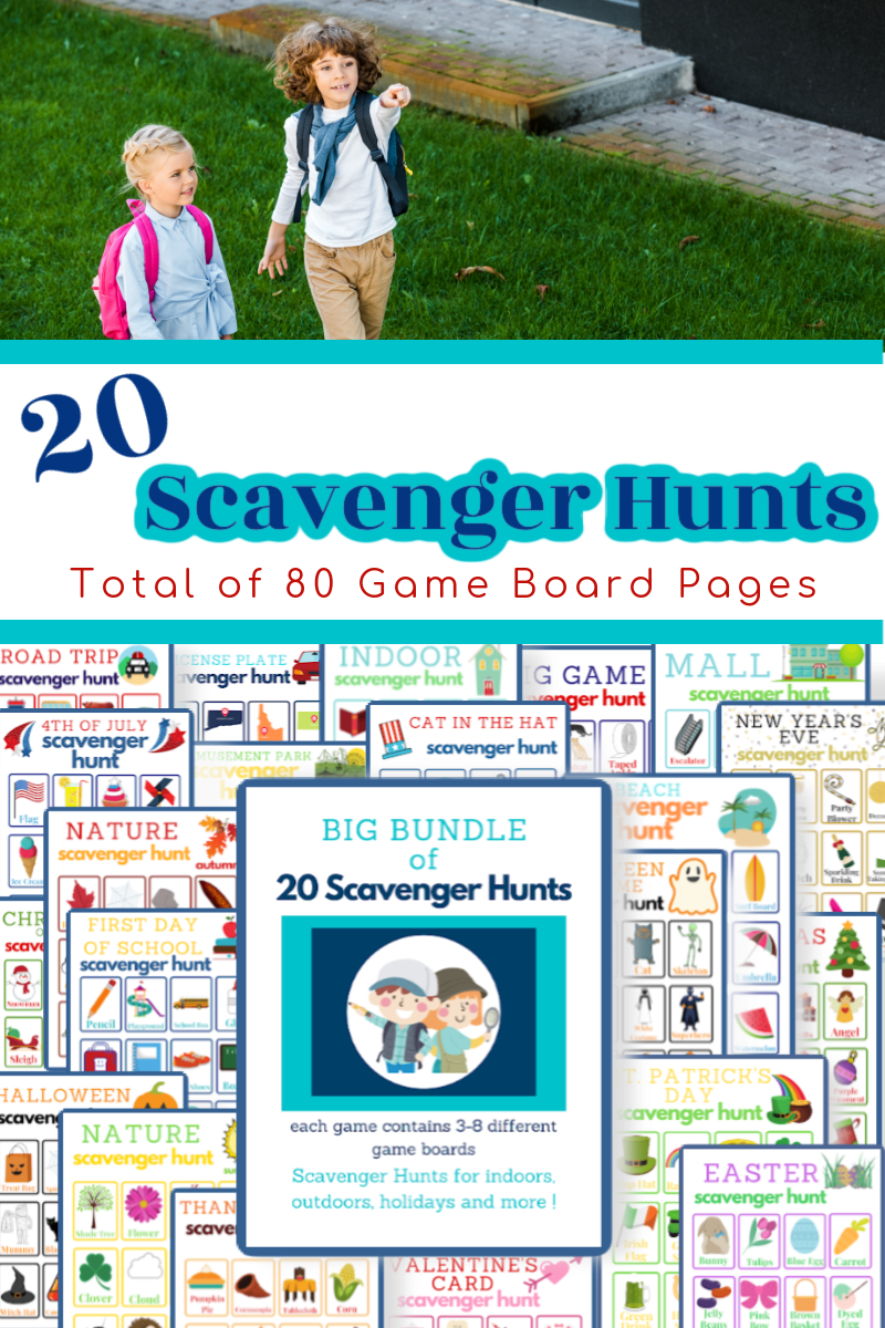 Big Bundle of Scavenger Hunt Games – Organized 31 Shop