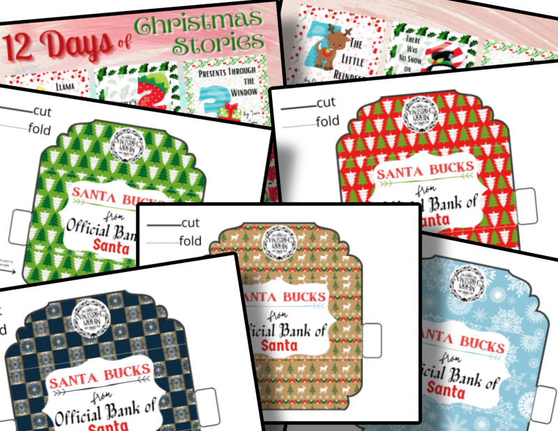 Santa's Organized 31 Shop Christmas Printables Bundle.