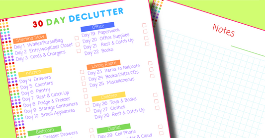 10 day <span>Organized 31 Shop's 30 Day Declutter Checklist</span>.
