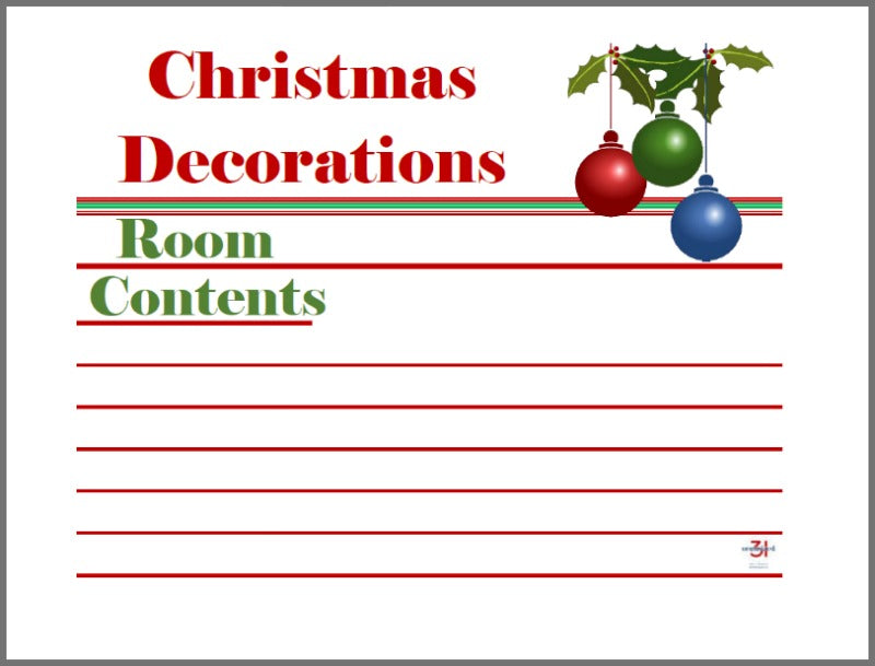 Organized 31 Shop's Printable Christmas Labels are the perfect decorations for your room during Christmas.