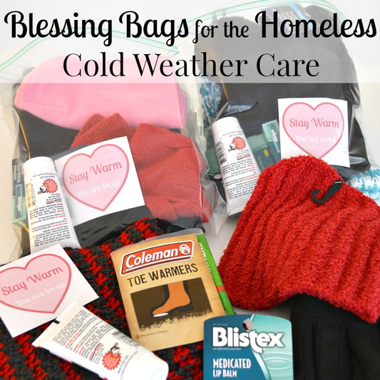 Note for Blessing Bag for Cold Weather from Organized 31 Shop for the homeless cold weather care.