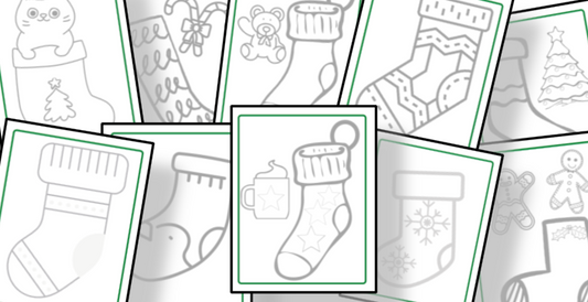 Get into the holiday spirit with our collection of Organized 31 Shop's Christmas Stocking Coloring Pages. These delightful printables are perfect for both kids and adults who love to bring these festive stockings to life with their own creative touches.