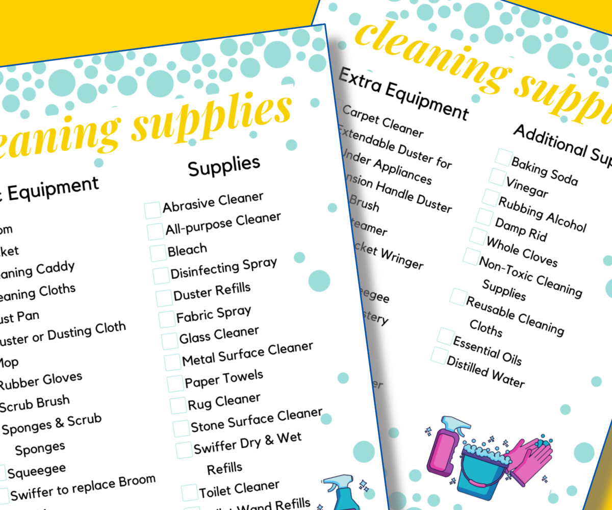 Cleaning Supplies Checklist – Organized 31 Shop