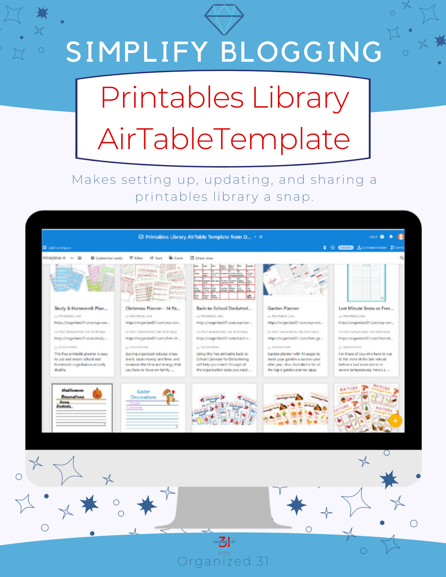 Simplify Blogging Printables Library
