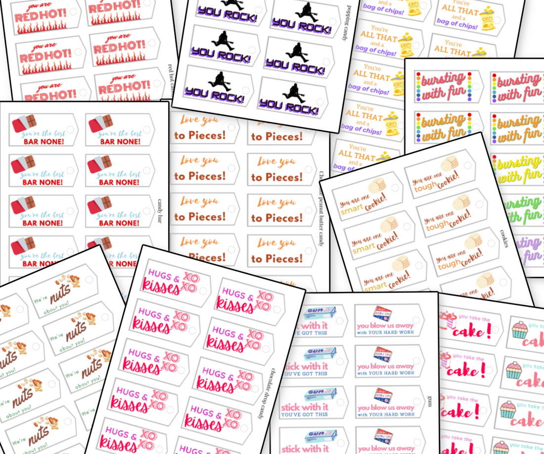 Creative Care Package Notes and Tags – Organized 31 Shop