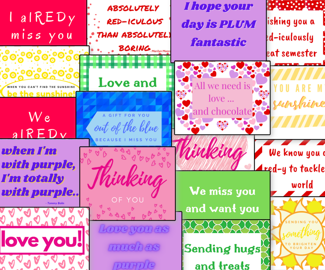 Creative Care Package Notes and Tags – Organized 31 Shop