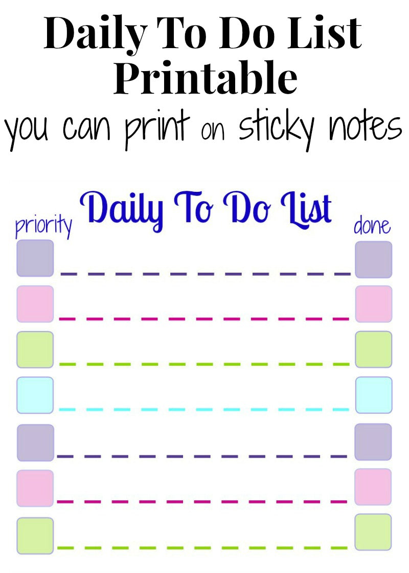 Daily List Printable Sticky Notes – Organized 31 Shop daily-list-printable-sticky-notes-organized-31-shop