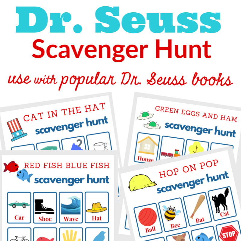 Enjoy a fun and interactive Organized 31 Shop Dr. Seuss Books Scavenger Hunt featuring popular Dr. Seuss books. This printable activity is completely free and guarantees a good time for everyone involved!