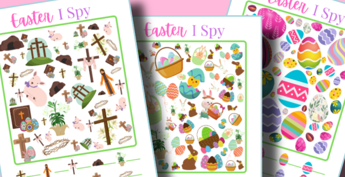 Organized 31 Shop's Easter I Spy Printable.