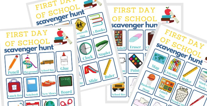 Printable First Day of School Scavenger Hunt from the Organized 31 Shop.