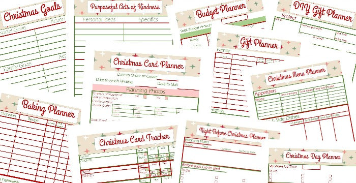 Organized 31 Shop's Christmas Planner printables.