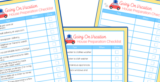 Going on a Trip House Preparation printables from Organized 31 Shop for a stress-free trip.