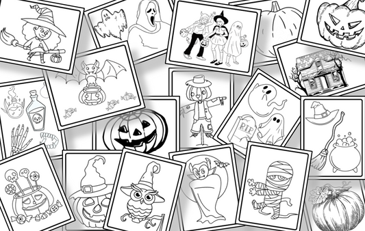Organized 31 Shop's Halloween Coloring Pages for kids.