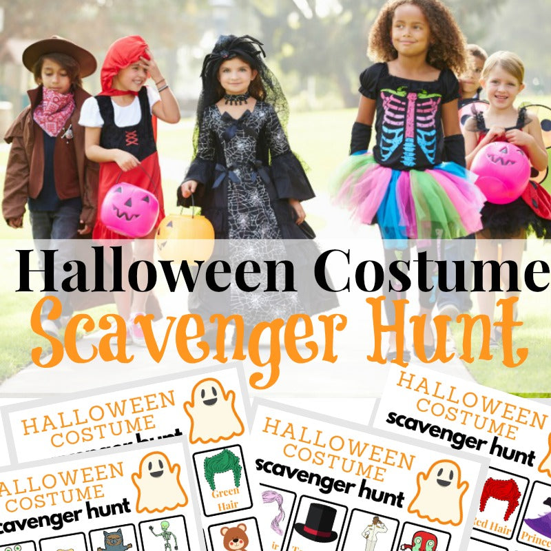 Organized 31 Shop's Halloween Costume Scavenger Hunt is perfect for a fun and exciting Halloween activity.