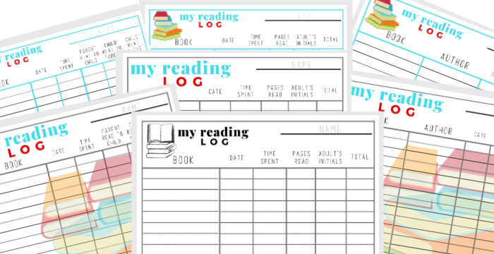 Free printable Reading Logs for children from the Organized 31 Shop.