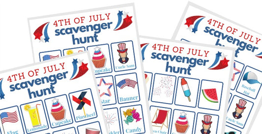 Free Organized 31 Shop 4th of July scavenger hunt printables.