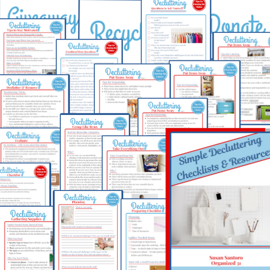 Organized 31 Shop's Simple Decluttering Checklists resources.