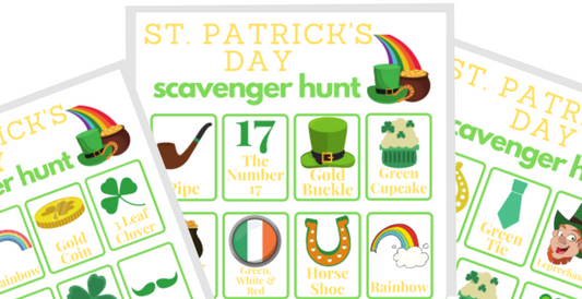 Printable Organized 31 Shop's St. Patrick's Day Scavenger Hunt for festive fun.