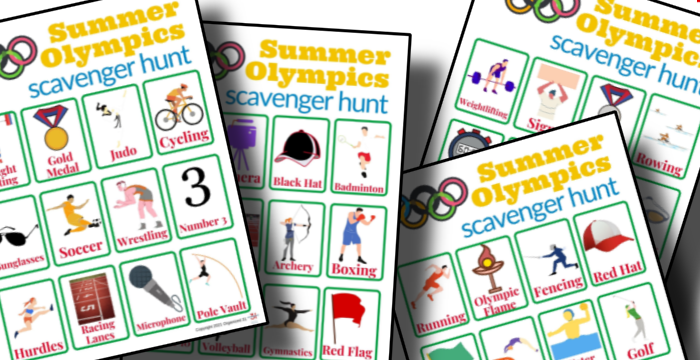Scavenger Hunt for Kids - Summer Olympics