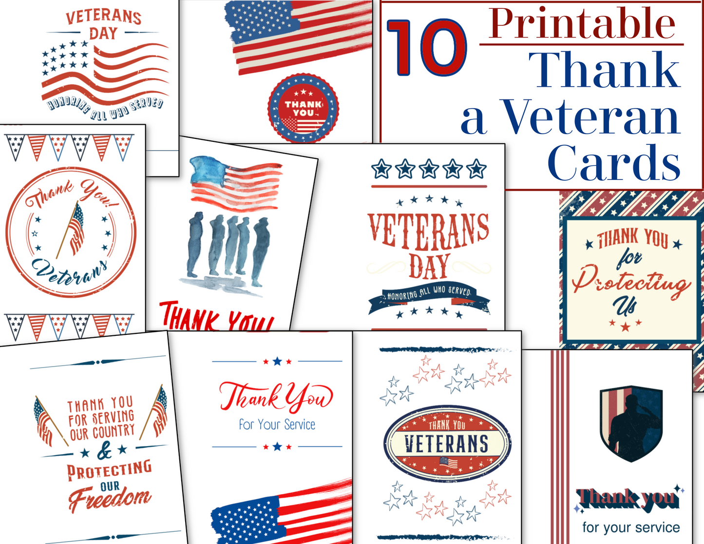 10 Thank a Veteran Cards