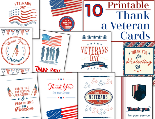 10 Thank a Veteran Cards