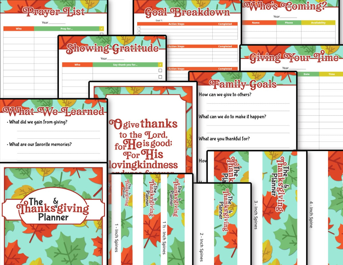 Organized 31 Shop's Thanksgiving Planner Printables Bundle.