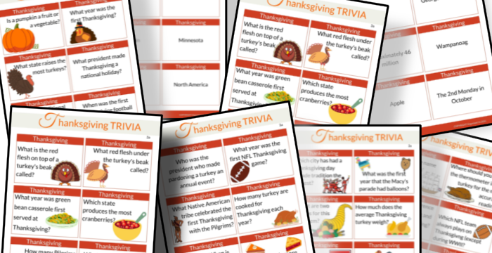 Printable Thanksgiving worksheets for kindergarten and first grade students, featuring Thanksgiving Trivia Questions from the Organized 31 Shop.