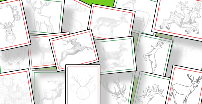 Organized 31 Shop's Reindeer Coloring Pages - screenshot thumbnail.